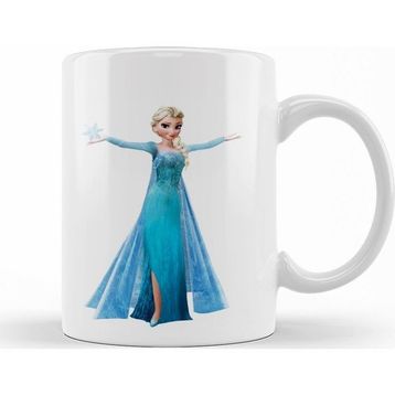 Baskı Dükkanı KB9258 Elsa Hans Frozen Anna Porselen Kupa Bardak