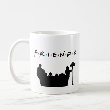Baskı Dükkanı KB9399 Friends Friends Friends Porselen Kupa Bardak