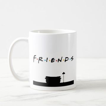 Baskı Dükkanı KB9399 Friends Friends Friends Porselen Kupa Bardak