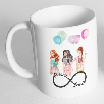 Baskı Dükkanı KB9399 Friends Friends Friends Porselen Kupa Bardak