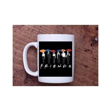 Baskı Dükkanı KB9399 Friends Friends Friends Porselen Kupa Bardak