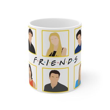 Baskı Dükkanı KB9399 Friends Friends Friends Porselen Kupa Bardak