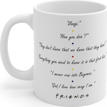 Baskı Dükkanı KB9399 Friends Friends Friends Porselen Kupa Bardak