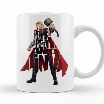 Baskı Dükkanı KB9867 Thor Typography Porselen Kupa Bardak