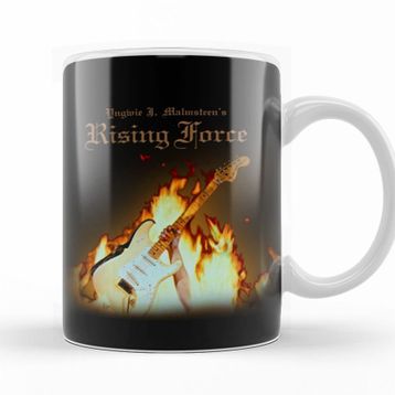 Baskı Dükkanı KB9885 Yngwie Malmsteen Rising Force Cover Porselen Kupa Bardak