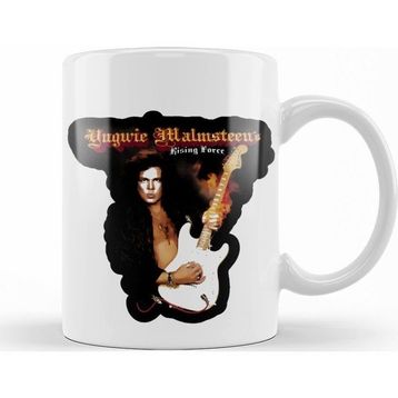 Baskı Dükkanı KB9886 Yngwie Malmsteen Rising Force Porselen Kupa Bardak
