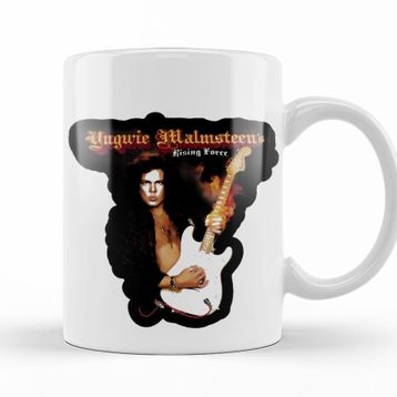Baskı Dükkanı KB9886 Yngwie Malmsteen Rising Force Porselen Kupa Bardak