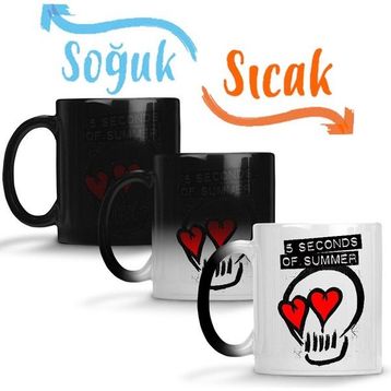 Baskı Dükkanı KB99 5sos 5 Seconds Of Summer Porselen Kupa Bardak
