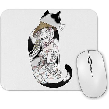 Baskı Dükkanı Kedi Geisha Cat Mouse Pad