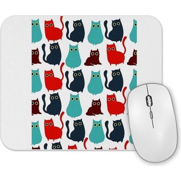 Baskı Dükkanı Kediler Cat Pattern Mouse Pad