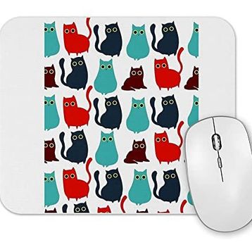 Baskı Dükkanı Kediler Cat Pattern Mouse Pad