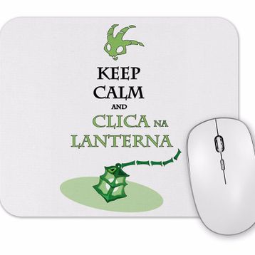 Baskı Dükkanı Keep Calm Clica Na Lanterna Mouse Pad