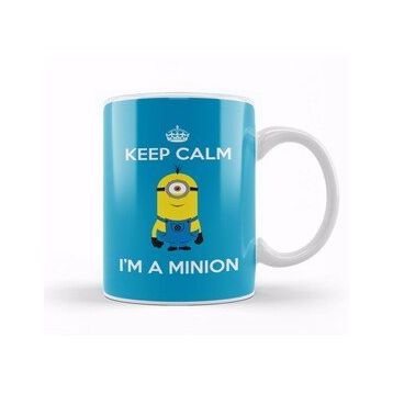 Baskı Dükkanı Keep Calm I am a Minion Stuart Kupa