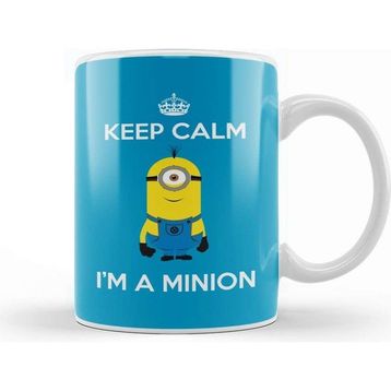 Baskı Dükkanı Keep Calm I am a Minion Stuart Kupa