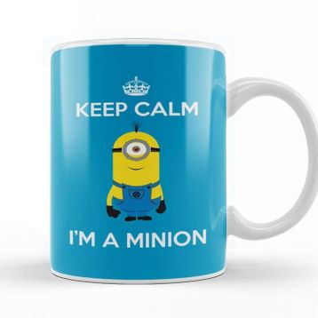 Baskı Dükkanı Keep Calm I am a Minion Stuart Kupa