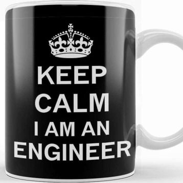 Baskı Dükkanı Keep Calm I am an Engineer Kupa