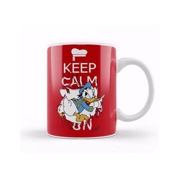 Baskı Dükkanı Keep Calm on Donald Duck Kupa