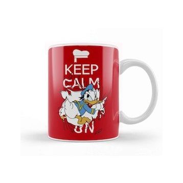Baskı Dükkanı Keep Calm on Donald Duck Kupa