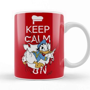 Baskı Dükkanı Keep Calm on Donald Duck Kupa