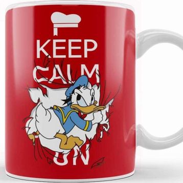 Baskı Dükkanı Keep Calm on Donald Duck Kupa