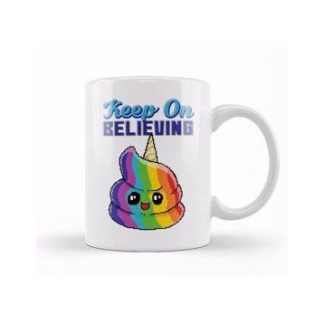 Baskı Dükkanı Keep on Believing Unicorn Ice Cream Kupa