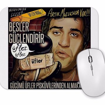 Baskı Dükkanı Kemal Sunal 100 Numaralı Adam Üfler Bisküvileri Mouse Pad