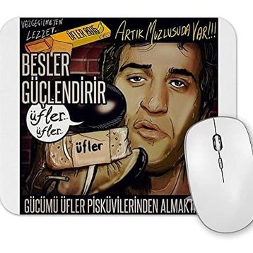 Baskı Dükkanı Kemal Sunal 100 Numaralı Adam Üfler Bisküvileri Mouse Pad