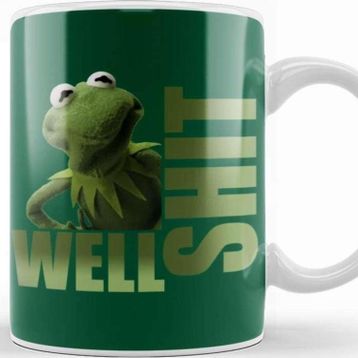 Baskı Dükkanı Kermit Well Shit Kupa