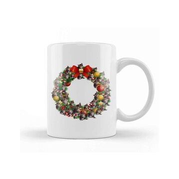 Baskı Dükkanı Kittens Multiface Christmas Wreath Kupa