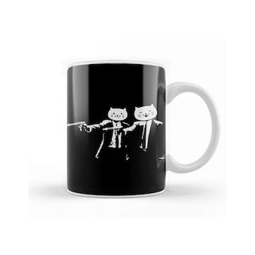 Baskı Dükkanı Kitty Pulp Fiction Kupa