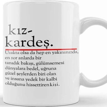 Baskı Dükkanı Kız Kardeş Söz Kupa