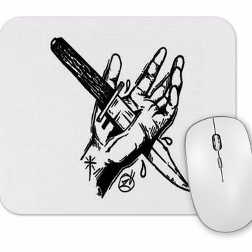 Baskı Dükkanı Knife in the Hand Mouse Pad