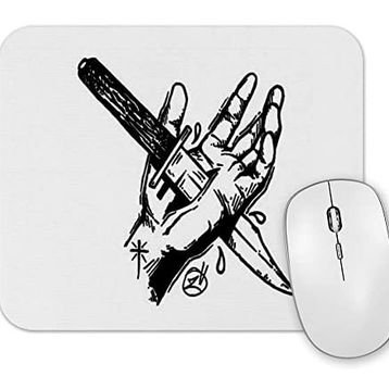 Baskı Dükkanı Knife in the Hand Mouse Pad