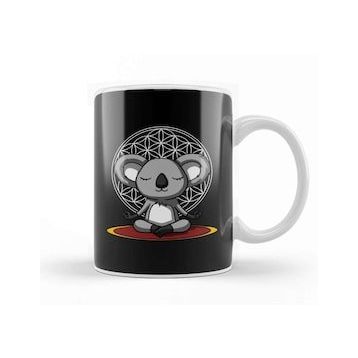 Baskı Dükkanı Koala Bear Meditation Koala Yoga Kupa