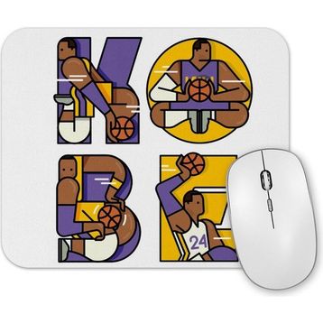 Baskı Dükkanı Kobe Bryant Tribute Typography Mouse Pad
