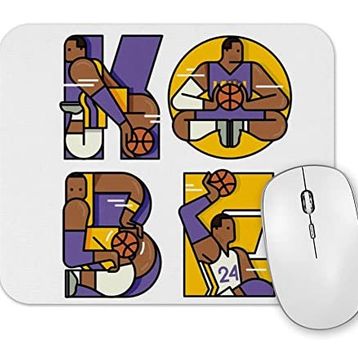 Baskı Dükkanı Kobe Bryant Tribute Typography Mouse Pad