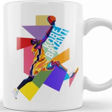 Baskı Dükkanı Kobe Bryant Young Pop Art Kupa