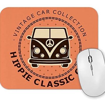 Baskı Dükkanı Kombi Hippie Mouse Pad