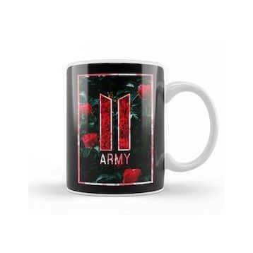 Baskı Dükkanı Kpop Army Kpop Red Roses Kupa