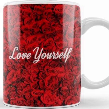 Baskı Dükkanı Kpop Love Yourself Roses Kupa