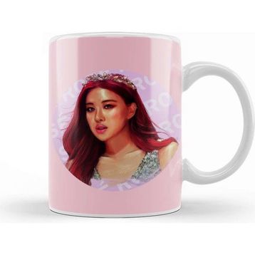 Baskı Dükkanı Kpop Rose Black Oh Pink Kupa