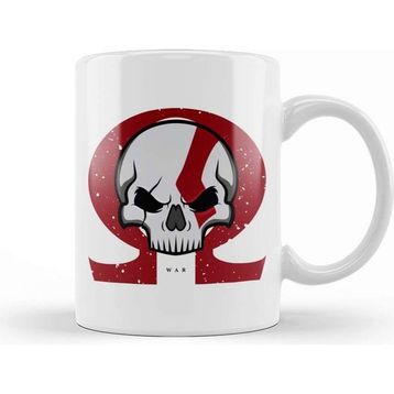 Baskı Dükkanı Kratos Skull Kupa