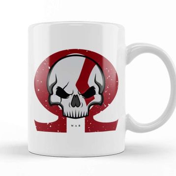 Baskı Dükkanı Kratos Skull Kupa