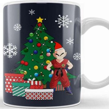 Baskı Dükkanı Krillin Around the Christmas Tree Kupa
