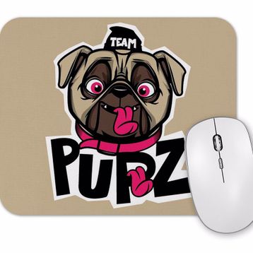 Baskı Dükkanı Kukla Köpek Pug Mouse Pad