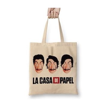 Baskı Dükkanı La Casa De Papel 02 Bez Çanta