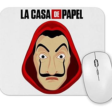 Baskı Dükkanı La Casa De Papel Mascara De Dali Mouse Pad