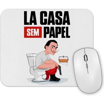 Baskı Dükkanı La Casa Sem Papel Mouse Pad