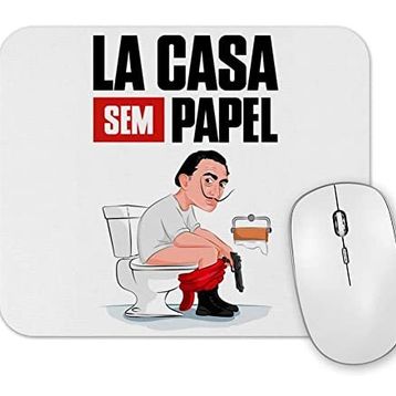 Baskı Dükkanı La Casa Sem Papel Mouse Pad