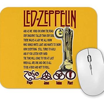 Baskı Dükkanı LED Zepplin Mouse Pad